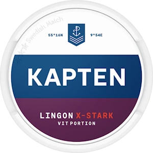 Kapten Lingon Vit Portion Extra Stark