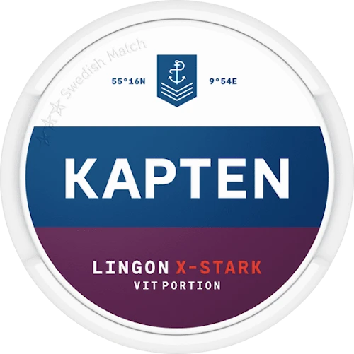 Kapten Lingon Vit Portion Extra Stark