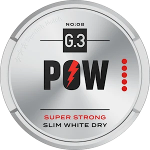 G.3 POW Slim White Dry Super Strong