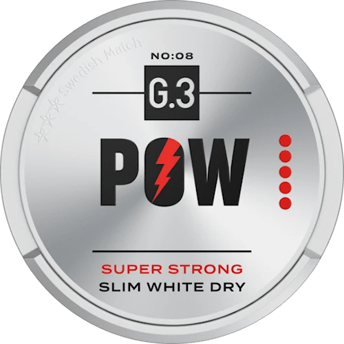 G.3 POW Slim White Dry Super Strong