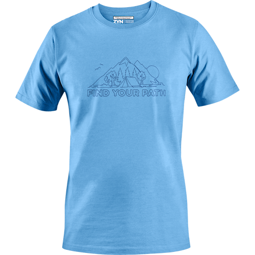 Blue Find Your Path Tee