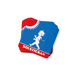 Solstickan glasunderlägg original 4-pack