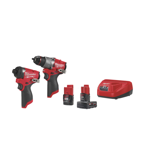 Milwaukee M12 Drill/Driver and Impact Driver Tool Kit