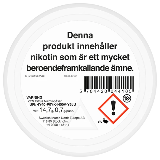 ZYN Citrus Slim Extra Strong
