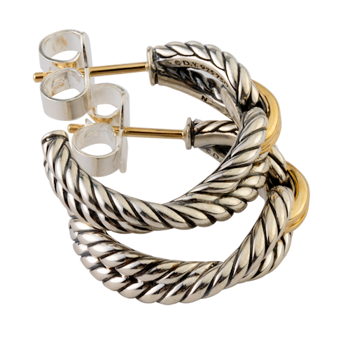 David Yurman Cable Loop Hoop Earrings