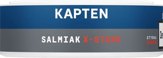 Kapten Salmiak Vit Portion Extra Stark