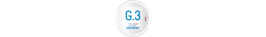 G.3 Blue Mint Super Slim White Portion Strong