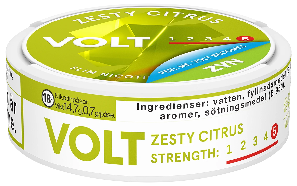 VOLT Zesty Citrus Slim Super Strong