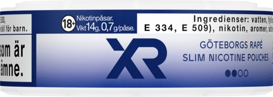 XR Göteborgs Rapé Nikotinpåsar Slim Normal