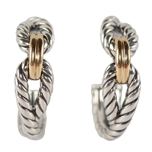 David Yurman Cable Loop Hoop Earrings