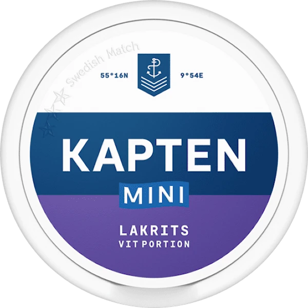 Kapten Lakrits Vit Portion Mini